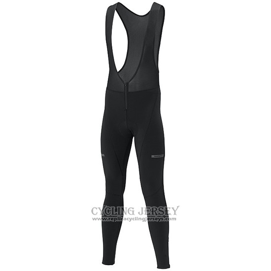 2019 Cycling Jersey Shimano Black Blue Long Sleeve And Bib Tight